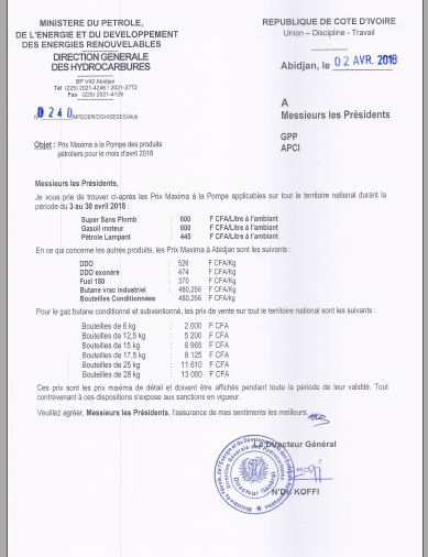 hausse du prix du carburant