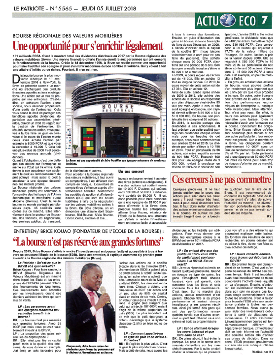 L EDB dans la presse